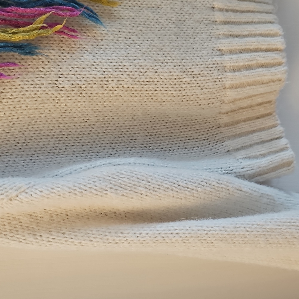 Buttermelon Colorful Fringe Women's Sweater - Picture 8 of 9